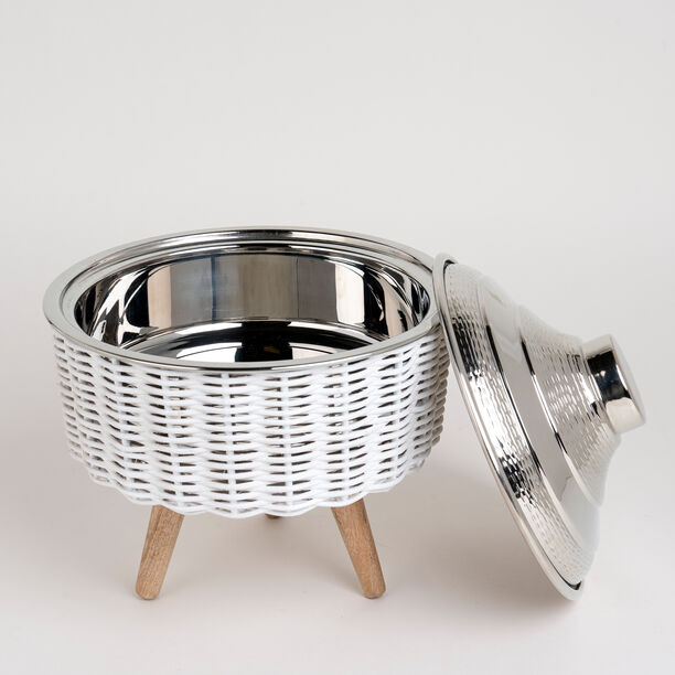 Small Bamboo Basket With Jar Nickel image number 4