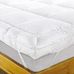 Cottage white king mattress topper 1pc 180*200*8 cm image number 0