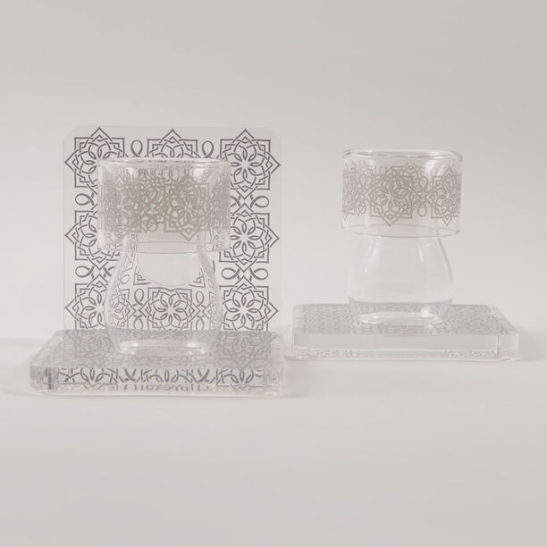 Dallaty 12pcs acrylic tea cup set image number 3