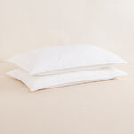 Boutique Blanche Pillow Cover Set 100% Cotton 200Tc Percale King White 90*50 Cm image number 0