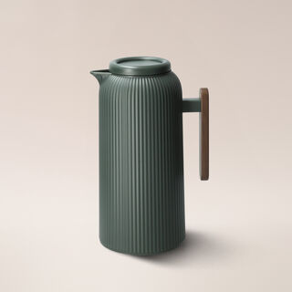 Dallaty dark green plastic vacuum flask 1L
