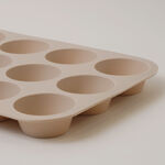 Alberto silicone muffin cake mould, 12 cups 32.5*24.8*3cm, cream image number 2