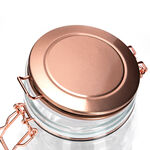 Alberto Glass Storage Jar With Metal Clip Lid 1100Ml image number 2