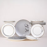 La Mesa Dinner Set 18 Pieces Hanaa Silver image number 6