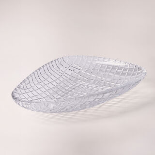 La Mesa glass bowl triangle large 37.5*29*6.5 cm