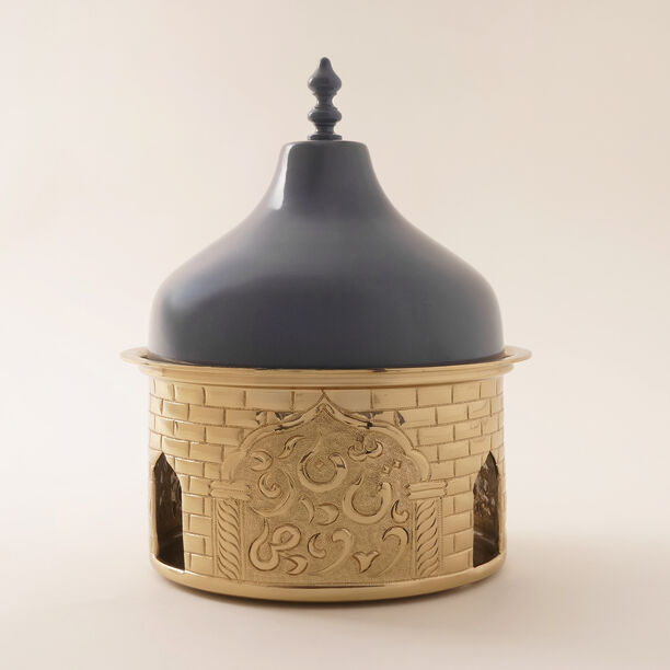 لا ميسا طبق تقديم معدن 20*20*27سم, رمادي image number 0