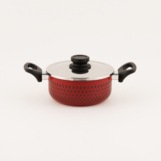 Pentola aluminium shallow pan 30*4.7cm, red image number 0