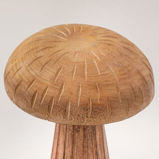 Homez decoration mushroom figurine resin wood grain