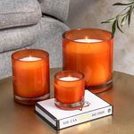 Glass Jar Candle  Orange And Conifer Fragrance 12*12 cm image number 0