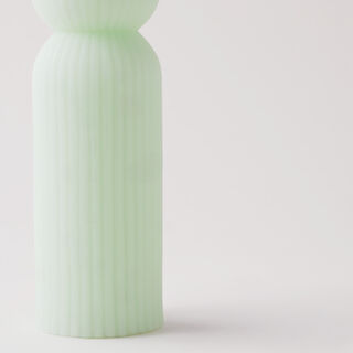 Homez embossed candle 5.5*17cm, green