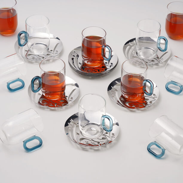 Marjan Collection Dallaty Tea Set With Saucer 12 Pieces image number 0