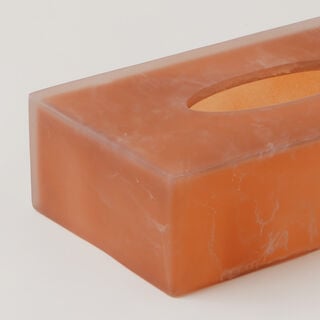Homez clear polyresin tissue box, brown22*12.2*5.2cm
