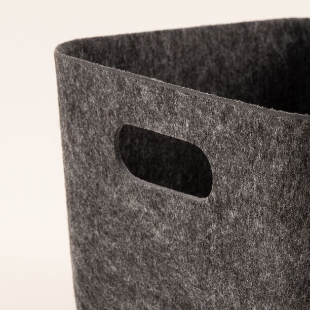 Homez Storage Basket, Dark Grey 25*25*18 Cm image number 2