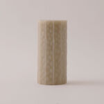 Homez Soya Wax Elegant Candle, Beige 7*15Cm image number 0