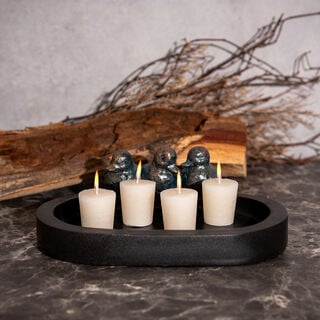 4 Pieces Votive Candle Ivory Vanilla 