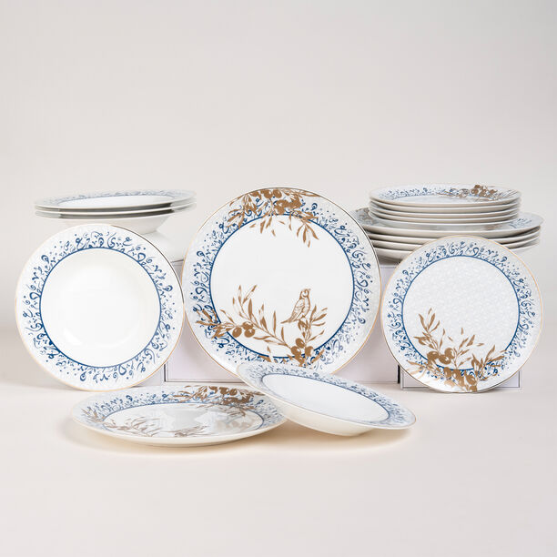 La Mesa blue porcelain 18 pc dinner set image number 5