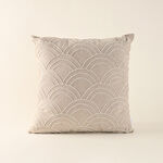 Cottage Cotton Beads Scallops Cushion, White 45*45Cm image number 0