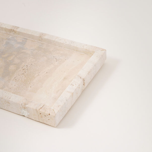 Homez marble candles serving tray 38*38*6.35cm, white image number 3