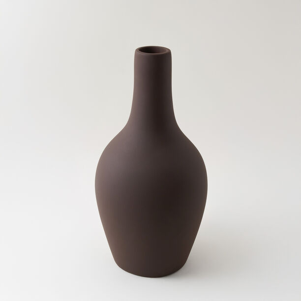 Homez Clay Stone Vase 19*19*39Cm, Brown image number 1