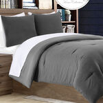 Cottage 3 Pieces Jacquard Comforter King Size Gray image number 0
