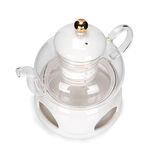 English Tea Pot With Warmer Inner Edg2 Gold image number 3