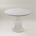 Homez marble center table 77*59cm, white image number 0