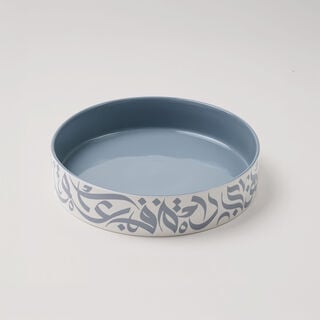 LA MESA SERVING BOWL 28x5CM CALLIGRAPHY GREY