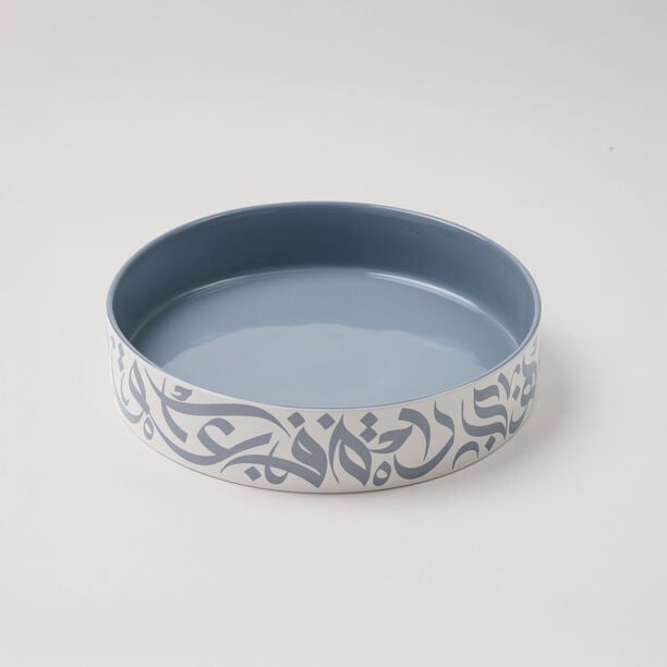 LA MESA SERVING BOWL 28x5CM CALLIGRAPHY GREY image number 0