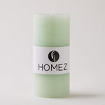 Homez pillar candle 7*15cm, green image number 3