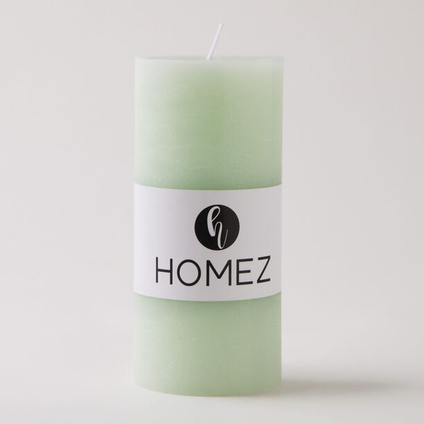 Homez pillar candle 7*15cm, green image number 3