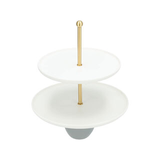 Sarab Stainless Steel 2 Tier Serving Stand