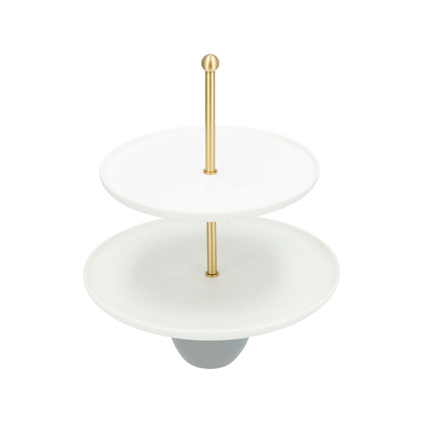 Sarab Stainless Steel 2 Tier Serving Stand image number 2