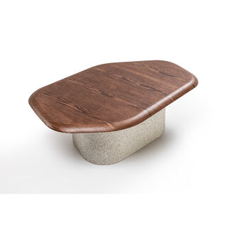 Homez serena centre table, walnut 110*80*30.5 cm