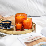 Glass Jar Candle  Orange And Conifer Fragrance 12*12 cm image number 1