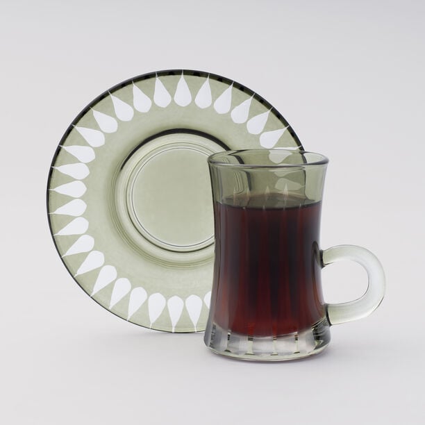 دلتي كاسات شاي 12 قطعة، أخضر image number 1