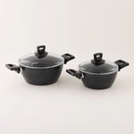 Alberto dark grey 7 piece granite cookware set image number 9