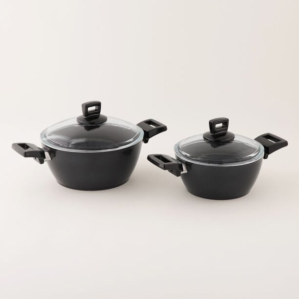 Alberto dark grey 7 piece granite cookware set image number 9