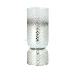 Glass Diamond Candle Holder Solid Cut Ombre And Silver image number 1