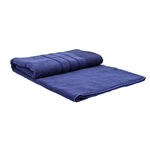 Cottage Bath Sheet Towel Indian Cotton 100x150 Dark Blue image number 1