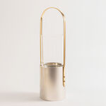 Oulfa collection silver metal & glass medium lantern 12*41 cm image number 0