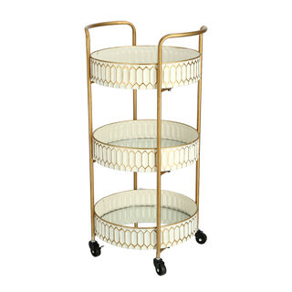Serving Trolley Round 3 Tiered 