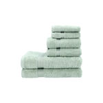 Egyptian Cotton Towels 6 Pieces Set Light Sage image number 1