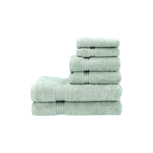 Egyptian Cotton Towels 6 Pieces Set Light Sage image number 1