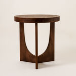 Homez wooden coffee table in brown 50*50*55cm image number 1