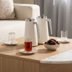 Dallaty 2 Pieces Thermos Set White Stainless Stee, 1L & 1.3 L image number 1