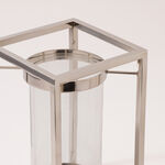 Homez stainless steel chrome candle holder 19.5*19.5*31cm image number 1