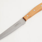 Alberto stainless steel silcer knife 7.75" with wooden handle, brown image number 1