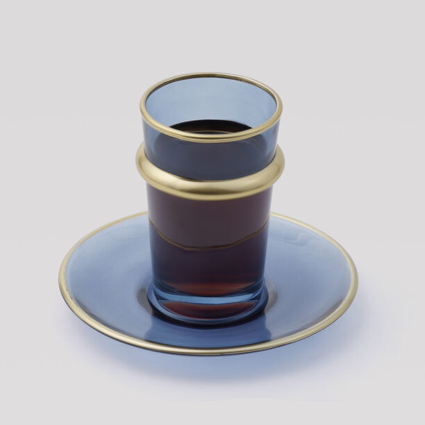 Dallaty Tea Cup Set, Blue, 12 Pieces image number 0