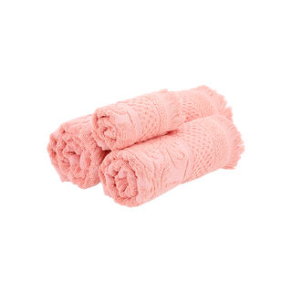 Jacquard/cotton peach face towel 30*50 cm