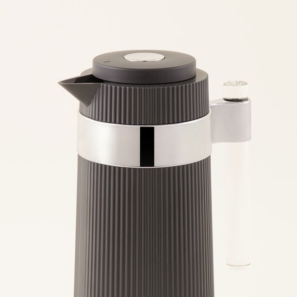 Dallaty plastic vacuum flask 1L, black image number 2